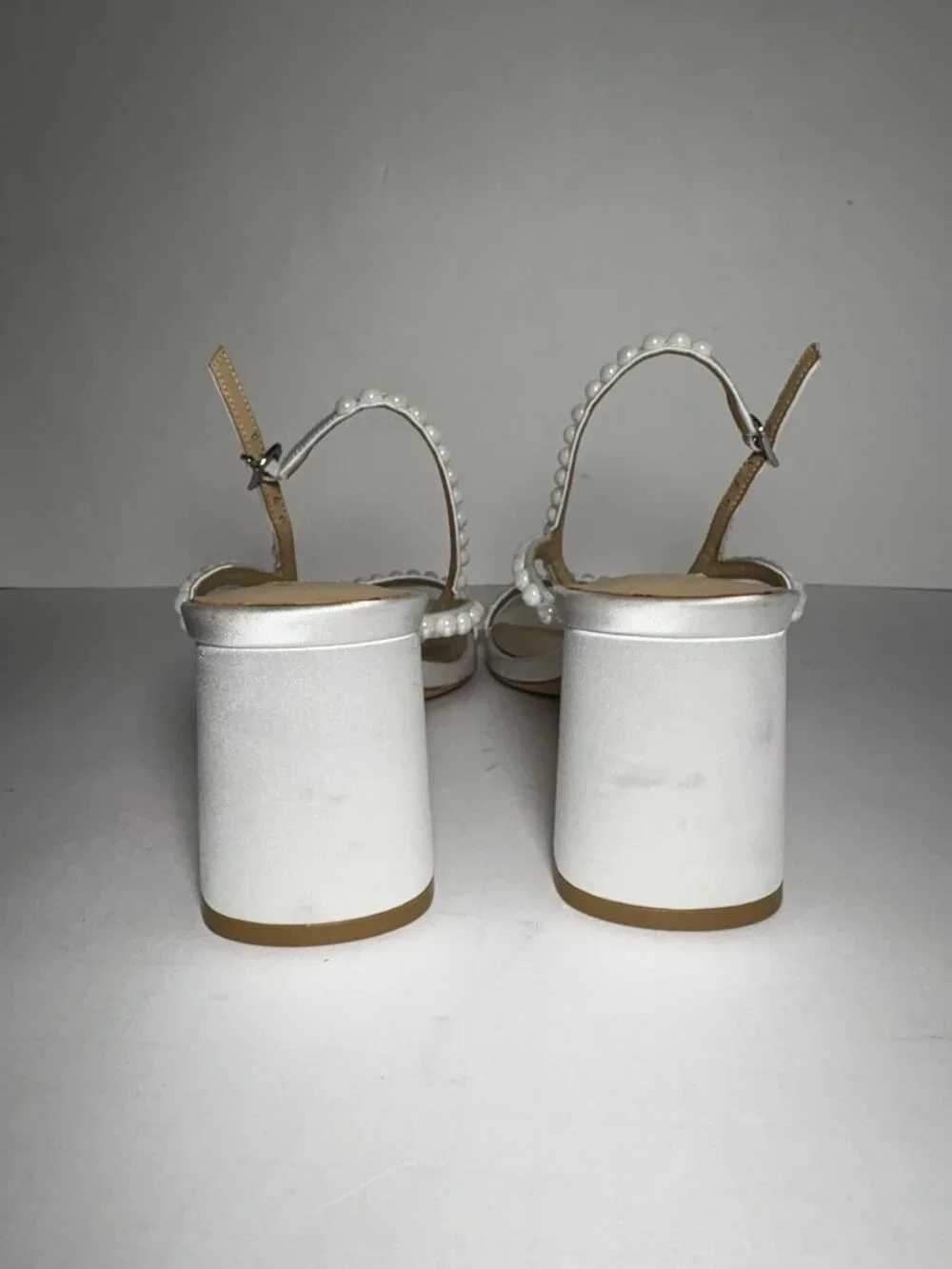 Badgley Mischka Giabella Satin Bridal Heel – Size 6.5